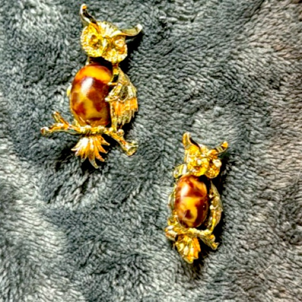 Jelly Belly Owl Brooches